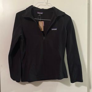 NWT Patagonia Black Fleece Quarter Zip